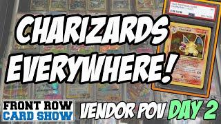 SO MANY CHARIZARD DEALS! | Front Row Card Show Pasadena 2024 DAY 2 VENDOR POV