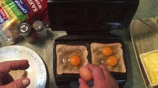 Cooking with Dieter. Egg jaffles rich in healthy cholesterol for the brain and heart