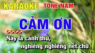 Karaoke Cảm Ơn Tone Nam Nhạc Sống Dễ Hát | Nguyễn Linh