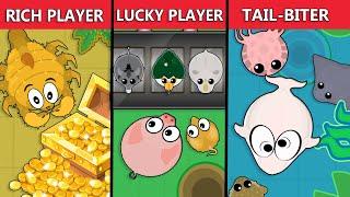 TYPES OF PLAYERS IN MOPE.IO I LUCKY PLAYER // RICH PLAYER // TAIL BITER