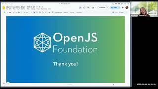 OpenJS Foundation Public Board of Directors Meeting - January 24, 2025