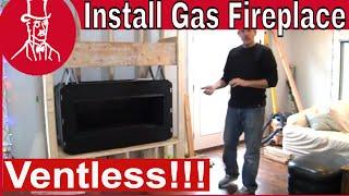 How to Install a Ventless Natural Gas Fireplace