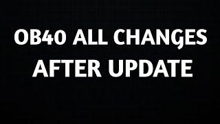 OB40 UPDATE ALL BIG CHANGESIN FREE FIRE AFTER OB40 UPDATE️100% CONFIRM RETURNALL UPCOMING CHANGES