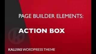 Action Box (Page Builder Element in Kallyas WordPress theme v4.0 )