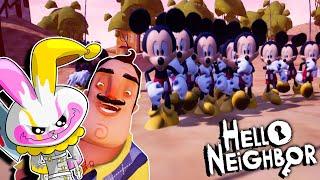 MICKEY MOUSE CLONES ARE COMPLETELY NUTS | Hello Neighbor Mod