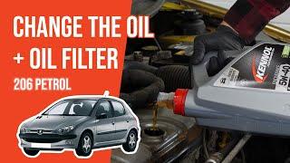 Change the oil and the oil filter Peugeot 206 1.4 8V 