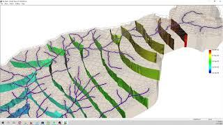 3D visualization of voronoi gridded models with Model Viewer for Modflow 6 - Tutorial