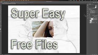 Super Easy Ripped Paper Photo Effect in Photoshop