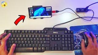 How To Convert Android Smartphone Into Computer | Mobile Ko Computer Kaise Banaye With+ ⌨️ & ️= ️