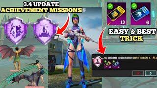 how to complete 3.4 update All achievement missions Pubg mobile | New achievement missions Pubgm