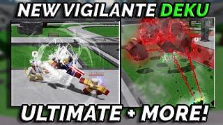 [NEW] VIGILANTE DEKU ULTIMATE MOVE + SYMBOL OF FEAR MOVE & EMOTES | Heroes Battlegrounds