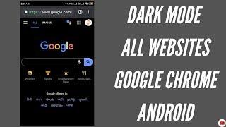 Dark Mode ALL WEBSITES chrome Android