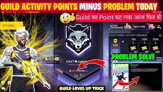 Guild Activity Points Minus Problem Solve  | Guild Glory Kaise Badhaye | Guild Problem Free Fire