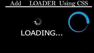 How to Add GIF CSS3 Preloader using Javascript into Webapge | Youtube CSS3 & JS Preloader Tutorial