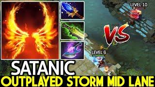 SATANIC [Lina] Crazy Magical Damage Outplayed Storm Mid Dota 2