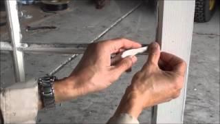 How to apply window putty