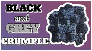 How to Tie Dye Crumple Shirt Black and Grey (Quick Tutorials)