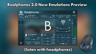 Realphones 2.0 New Emulations Preview (listen with headphones)