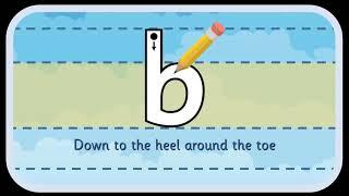 'b' letter formation