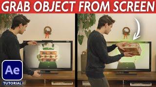 How to GRAB OBJECT FROM SCREEN - After Effects VFX Tutorial