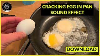 Cracking Egg in Pan Sound Effect