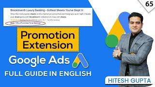 Google Ads Promotion Extension | How to Add Promotion Extension in Google Ads | Google Ads Course