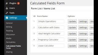 Calculated Fields Form – WordPress plugin