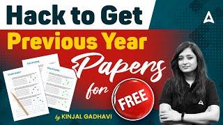 How to get Bank Exam Previous Year Papers for Free | By Kinjal Gadhavi