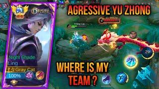 Ling vs top global aggressive Yu zhong who will win ( mobile legend bang bang)