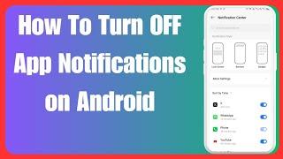 How To Turn OFF App Notifications on Android (2024)