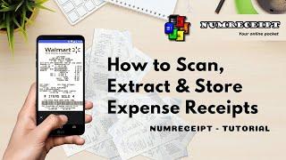 How to Scan, Extract & Store Paper Receipts with NumReceipt App - Tutorial