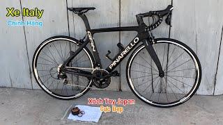 Xe Đạp Đua Chính Hãng Italya Pinarello Gan S, Carbon T700 Cao Cấp, Xách Tay Nhật Bản, Shimano Japan