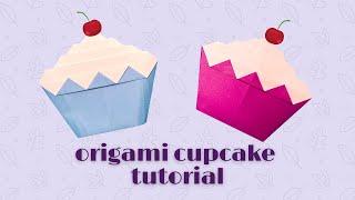 Origami Cupcake Tutorial