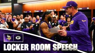 Kevin O’Connell’s Locker Room Speech After Minnesota Vikings Win Over Green Bay Packers