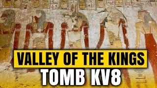 Exploring Valley Of the Kings Tomb KV8 of Pharaoh Merenptah in Luxor, Egypt