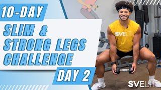 Lower Body Workout With Light Weights -- 10-Day Slim And Strong Legs Challenge - Day 2