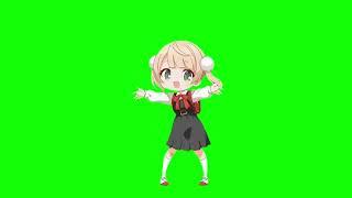 (FREE TO USE) Loli Shigure Ui Dance - Green screen