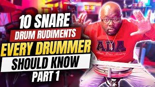 10 Snare Drum Rudiments Every Drummer Should Know | Learn How To Play The 10 Drum Rudiments