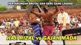 Pertarungan Brutal Haji Rizal vs Gajah Mada || peresean terbaru 2024