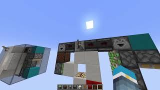 Minecraft 2x1 rail door