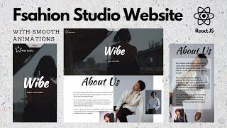 Build a Stunning Fashion Studio Website with React JS [ Locomotive Scroll + GSAP + Framer Motion ]