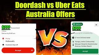 Sunday Morning Doordash vs Uber Eats Australia - Lets Compare Offers