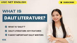 Dalit Literature SIMPLFIED for UGC NET English: Top Dalit Authors EVERY Student Should Know