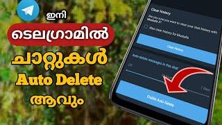 How To Enable Auto Delete Feature in Telegram Malayalam