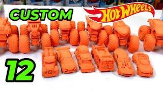 CUSTOM Hot Wheel COLOR REVEAL Color Shifters: 6 MONSTER TRUCKS 6 Hot Wheel Color COLOR REVEAL CARS??