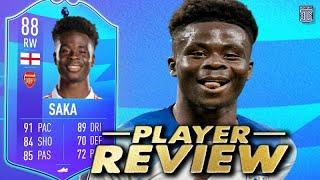 88 PREMIER LEAGUE POTM SAKA SBC META PLAYER REVIEW - POTM SAKA - FIFA 23 ULTIMATE TEAM