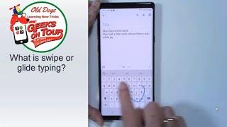 What is swipe typing on Android and iPhone (555)