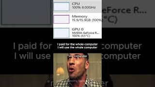 I will use the whole computer #pc #pcgaming