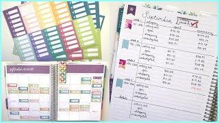 How I Track Monthly Expenses - Erin Condren Deluxe Monthly Planner | Romina Vasquez