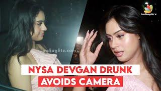 Nysa Devgan AVOIDS CAMERA | Scolds Body Guard and DRUNK After Party Full Video